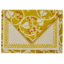 Set of Notecards and Envelopes Ivy Piccalilli and Cranberry