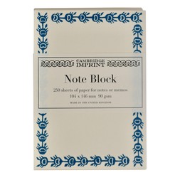 Refill Block of Bordered Notes in Kingfisher