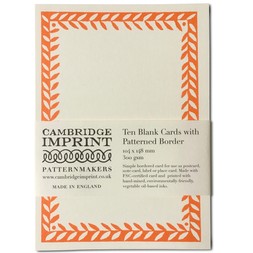 Ten Postcards with Patterned Border in Neon