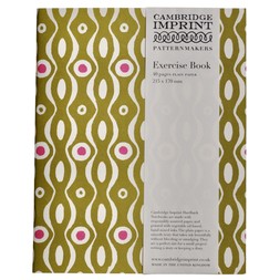 Exercise Book Persephone Bright Olive and Cool Pink