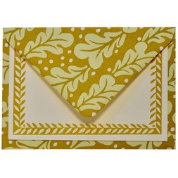 Set of Notecards and Envelopes Quercus Sap Green