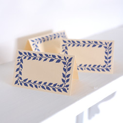 Pack of Twelve Scumble Blue Place Cards
