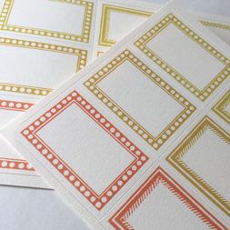 18 Small Self-Adhesive Labels Yellow