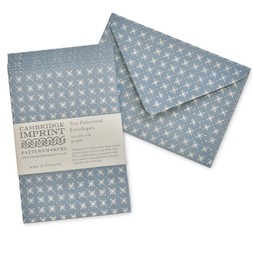 Packet of Patterned Envelopes in Little Stars Faded Denim