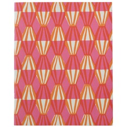 Slim Exercise Book Threadwork Bright Pink and Orange