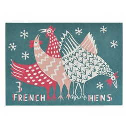 3. Three French Hens Card