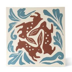 Square Card Three Hares