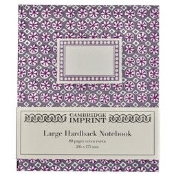 Large Hardback Notebook Sea Urchin French Lavender
