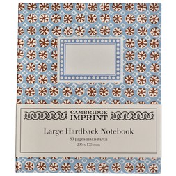 Large Hardback Notebook Sea Urchin Sky and Cocoa