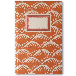 Hardback Notebook Wave Blood Orange
