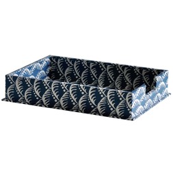 Small Letter Tray Wave Indigo