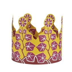 Yellow and Maroon Coronet