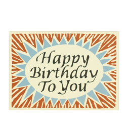 Happy Birthday To You Brown and Blue