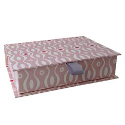 Postcard Box Persephone Pale Pink and Raspberry