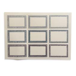18 Small Self-Adhesive Labels Blue