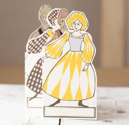 Ballets Russes Double-sided Concertina Card