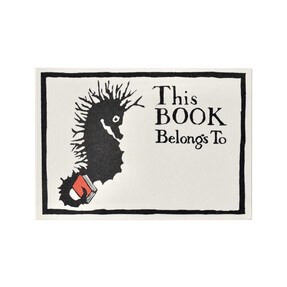 Twelve Bookplates Seahorse