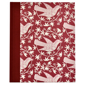 Very Large Hardback Notebook Songbird Bramble