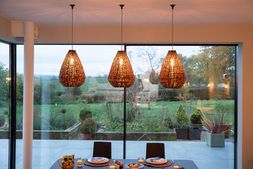 Woven Wellington Wicker Pendant Light