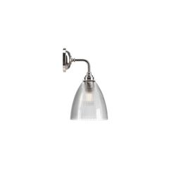 Skinny ribbed glass Ledbury bathroom wall light