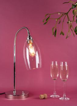 Christmas gift guide | Adjustable table lamp with clear Upton shade