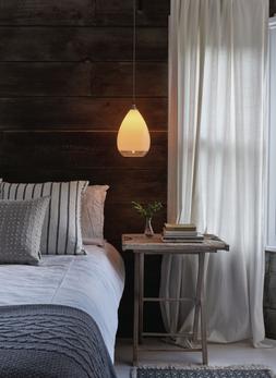 Fritz Fryer White & Clear Wellington Pendant Light