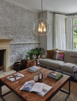 Fritz Fryer Hereford Globe Pendant Light With a 3 Way Centre