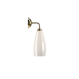 Upton White Contemporary Wall Light