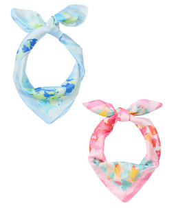2pc Watercolour Satin Scarves, £22