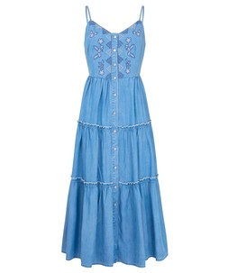Ellie Embroidered Denim Dress £55