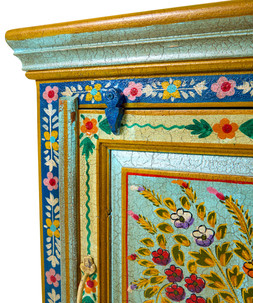 Hand Painted Floral Bedside Cabinet £250