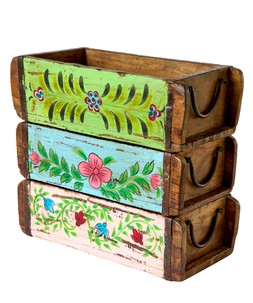 Hand Painted Storage Brick Moulds £38