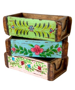Hand Painted Storage Brick Moulds £38