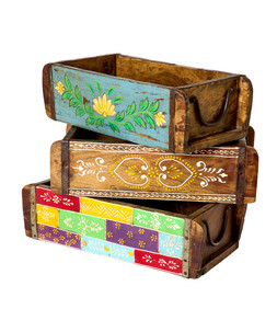 Hand Painted Storage Brick Moulds £38
