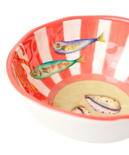 Magnificent Marine Fish Melamime Bowls Set Of 2 £20.