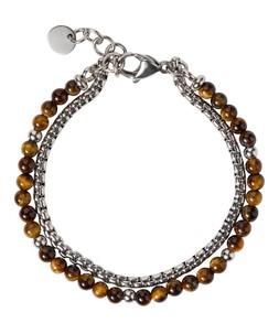 Mens Brown Beaded Chain Bracelet, £20 2