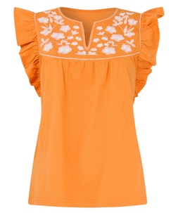 Nina Embroidered Jersey Top £35