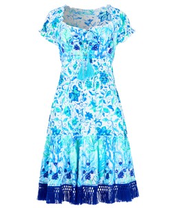 Ocean Blue Sequin and Embroidered Dress £55