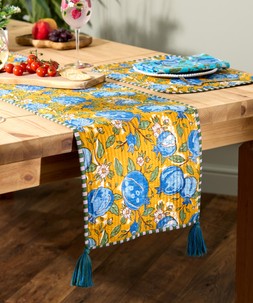 Pop Of Pomegranate Reversible Table Runner £42