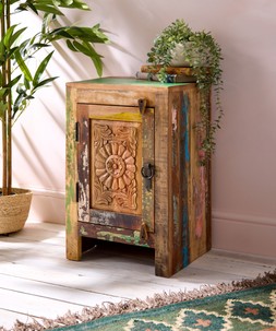 Reclaimed Wooden Bedside Cabinet £195