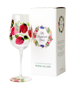 Rich Raspberry Wine Glass £16