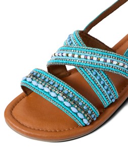 Santorini Beaded Leather Sandal, £65 3