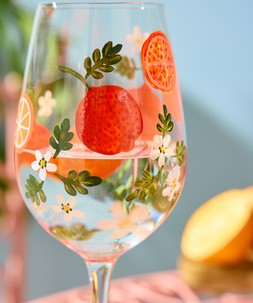 Vibrant Orange Wine Glass £16