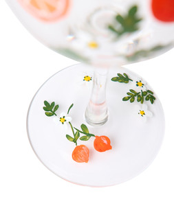 Vibrant Orange Wine Glass £16