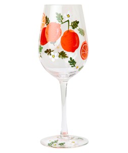 Vibrant Orange Wine Glass £16