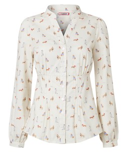 WA554A Button Through Dog Print Shirt £40