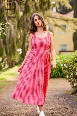 Gigi Gingham Cotton Dress £50