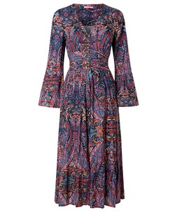 WF775A Perfect Paisley Long Sleeve Maxi Dress £75
