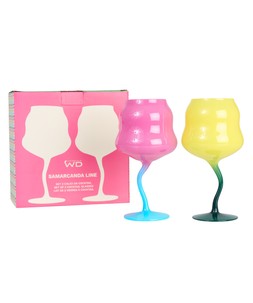 Wiggle Stem Wine Glass Set Of 2 £25