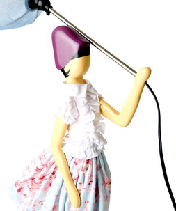 Windswept Umbrella Lady Lamp £215